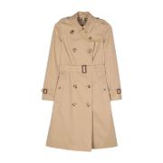 Burberry Beige Parka för kvinnor Ss24 Beige, Dam