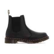 Dr. Martens Hamrad Virginia Läder Chelsea Ankelstövlar Black, Dam