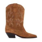 Isabel Marant Mocka Texan Boots med Nitar Brown, Dam