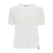 Max Mara T-shirt med tryckt logotyp White, Dam