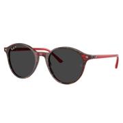 Ray-Ban Polariserade solglasögon Havana-Röd Svarta linser Red, Unisex