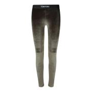 Tom Ford Gröna höga leggings Green, Dam