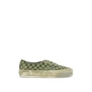 Vans Dip Dye Checkerboard Authentic Reissue Sneakers Green, Herr