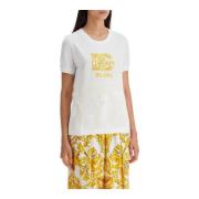 Dolce & Gabbana Maiolica Print Crew Neck T-shirt White, Dam