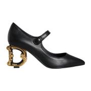 Dolce & Gabbana Svarta läder Mary Jane-pumps Black, Dam