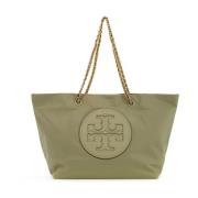 Tory Burch Ella Kedjehandtag Shoppingväska Green, Dam