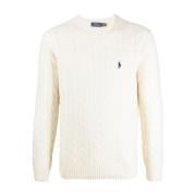 Ralph Lauren Vita Sweatshirts för Män Aw23 White, Herr