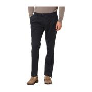 Mason's Marinblå Chino Byxor Regular Fit Blue, Herr