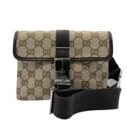 Gucci Vintage Pre-owned Canvas gucci-vskor Beige, Dam