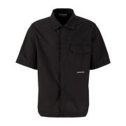 Stone Island Svart Detaljerad Overshirt Black, Herr