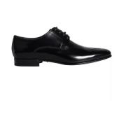 Dolce & Gabbana Svarta Kalvläder Derby Herr Klädskor Black, Herr