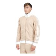 Adidas Originals Klassisk Zip Tröja Beige, Herr