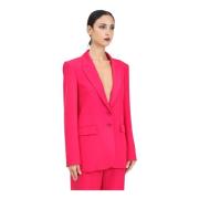 Patrizia Pepe Fuchsia Blazer Essential Collection Pink, Dam