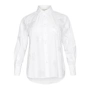 Kaffe Curve Vit Broderad Skjortblus White, Dam