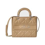 Gaëlle Paris Brun läder crossbody väska elegant stilren Brown, Dam