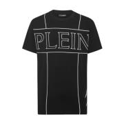 Plein Sport Casual Bomull T-shirt Black, Herr