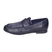 Moma Vintage Läderloafers för Män Blue, Herr