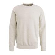 Cast Iron Heather Plated Crewneck Bomullsblandning Beige, Herr