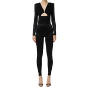 Elisabetta Franchi Svarta Byxor med Stil Black, Dam