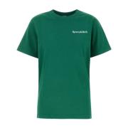 Sporty & Rich Stilren Grön Bomull T-shirt Green, Dam