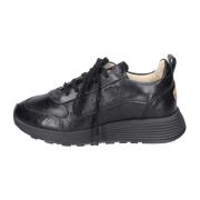 Moma Vintage Läder Herr Sneakers Black, Herr