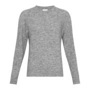 Moss Copenhagen Hope Pullover - Grå Melange Gray, Dam