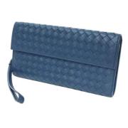 Bottega Veneta Vintage Pre-owned Tyg plnbcker Blue, Dam