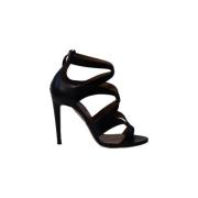 Aquazzura Pre-owned Pre-owned Laeder sandaler Black, Dam