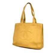 Chanel Vintage Pre-owned Laeder chanel-vskor Beige, Dam