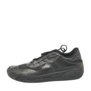 Prada Vintage Pre-owned Nylon sneakers Black, Dam