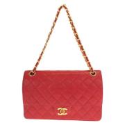 Chanel Vintage Pre-owned Laeder chanel-vskor Red, Dam