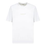 Lanvin Vit T-shirt Casual Stil White, Herr