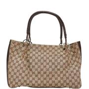 Gucci Vintage Pre-owned Canvas gucci-vskor Beige, Dam