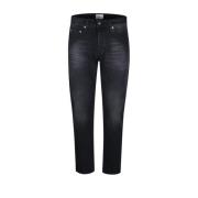 Haikure City Black Slim Jeans Black, Herr