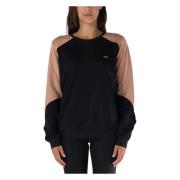 Liu Jo Rhinestone Crewneck Sweatshirt Black, Dam