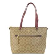 Coach Pre-owned Pre-owned Canvas totevskor Brown, Dam