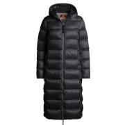 Parajumpers Leah Long Puffer Jacket Black, Dam