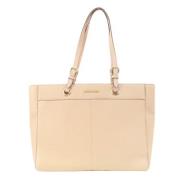 Michael Kors Pre-owned Pre-owned Laeder totevskor Beige, Dam