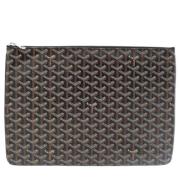 Goyard Vintage Pre-owned Belagd canvas necessrer Black, Dam