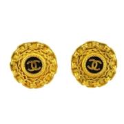 Chanel Vintage Pre-owned Metall chanel-smycken Yellow, Dam