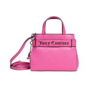 Juicy Couture Fuchsia Dubbla Handtag Eco-Läder Väska Pink, Dam