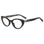 Moschino Stiliga Glasögon Svart Ram Black, Dam