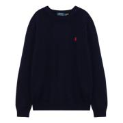 Ralph Lauren Sweatshirt MED Rund Hals Blue, Herr