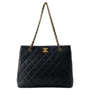 Chanel Vintage Pre-owned Laeder chanel-vskor Black, Dam