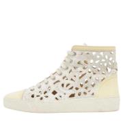 Chanel Vintage Pre-owned Laeder sneakers White, Dam