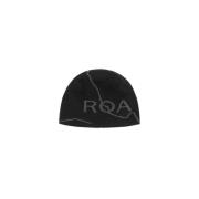 ROA Logo Svart Merinoull Beanie Black, Herr