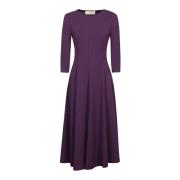 Blanca Vita Lila Elegant Klänning Aw24 Purple, Dam