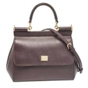 Dolce & Gabbana Pre-owned Pre-owned Laeder handvskor Purple, Dam