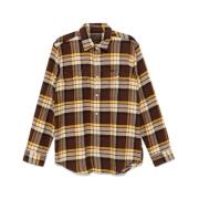 Filson Rutig Flanellskjorta Choklad Banan Multicolor, Herr