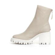 Halmanera Beige Ankelboots för kvinnor Beige, Dam